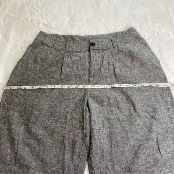 FINAL OFFER Light and Casual A New Day Linen Blend Gray Pleated Pants Size 12 - Picture 8 of 11